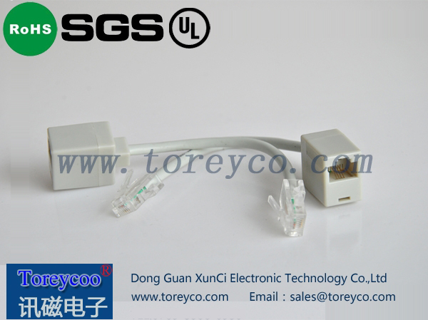 RJ45轉(zhuǎn)水晶頭灰色